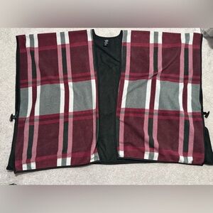 Serra Charcoal Gray poncho/cape/shawl